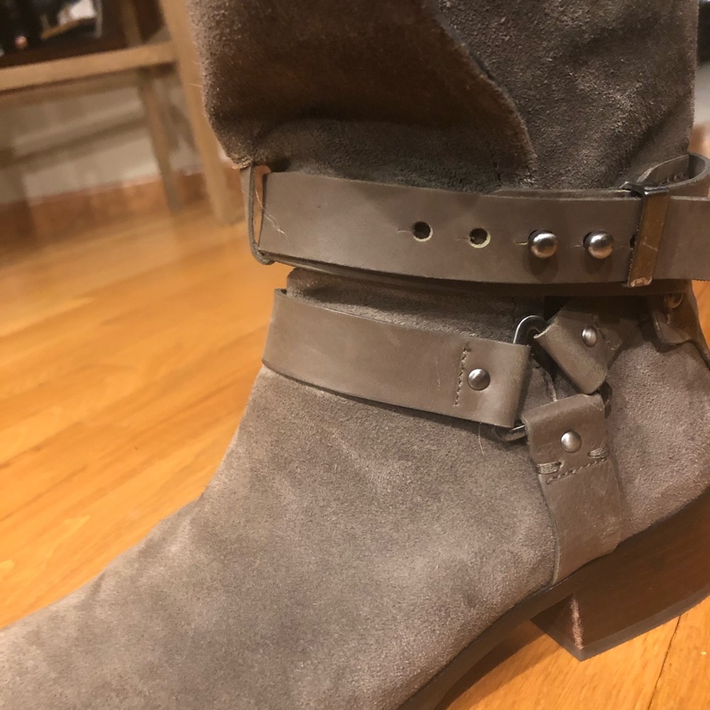 Pour la Victoire grey/ olive ankle boot